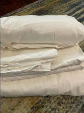 Boll & Branch Signature Hemmed KING White 4 PCS Sheet Set